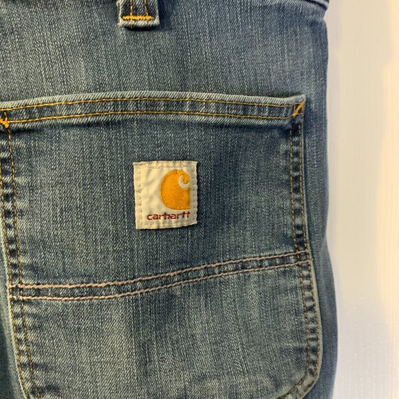 Carhartt Men's Rugged Flex Relaxed Fit Jeans Size 36 x 30 Blue Faded Worn In - Picture 6 of 10